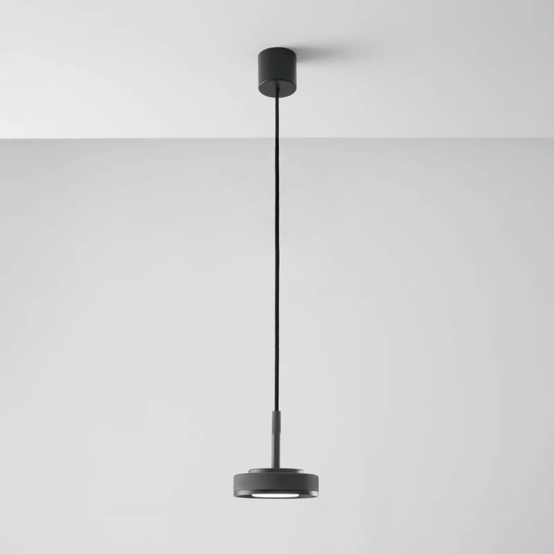 Lampada a sospensione singola moderna antracite GX53