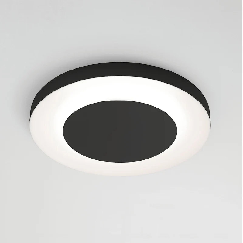 Plafoniera moderna colore nero in metallo led per interno