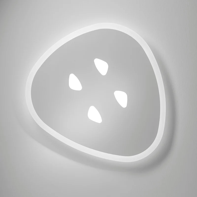 Plafoniera moderna led 36w bianca acrilico per interno