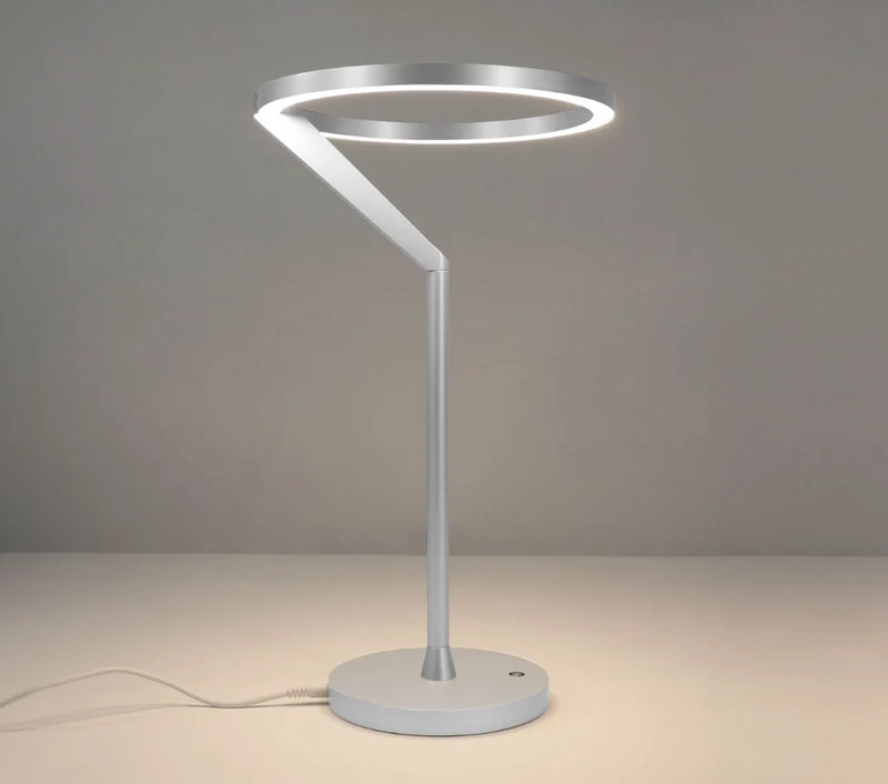 Lampada da tavolo led dimmerabile colore titanio altezza 38cm
