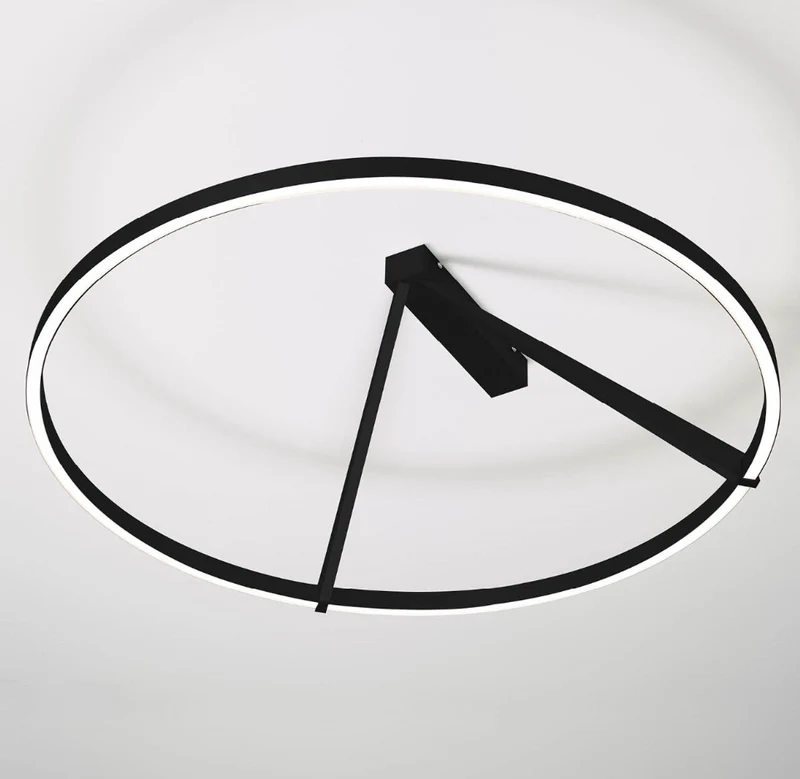 Plafoniera led 51w 3000k-4000k dimmerabile moderna diametro 80cm