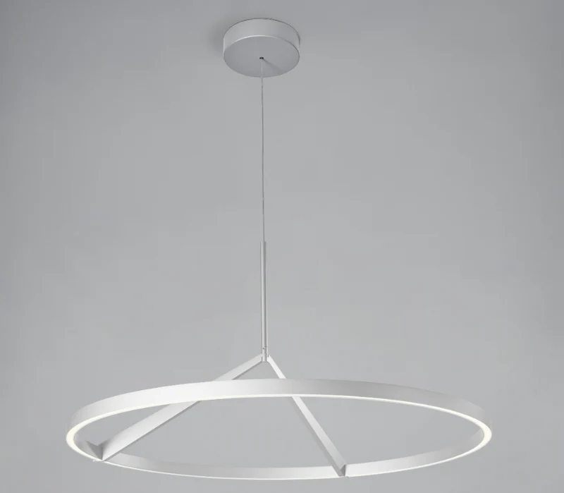 Sospensione da soffitto in alluminio moderna diametro 80cm
