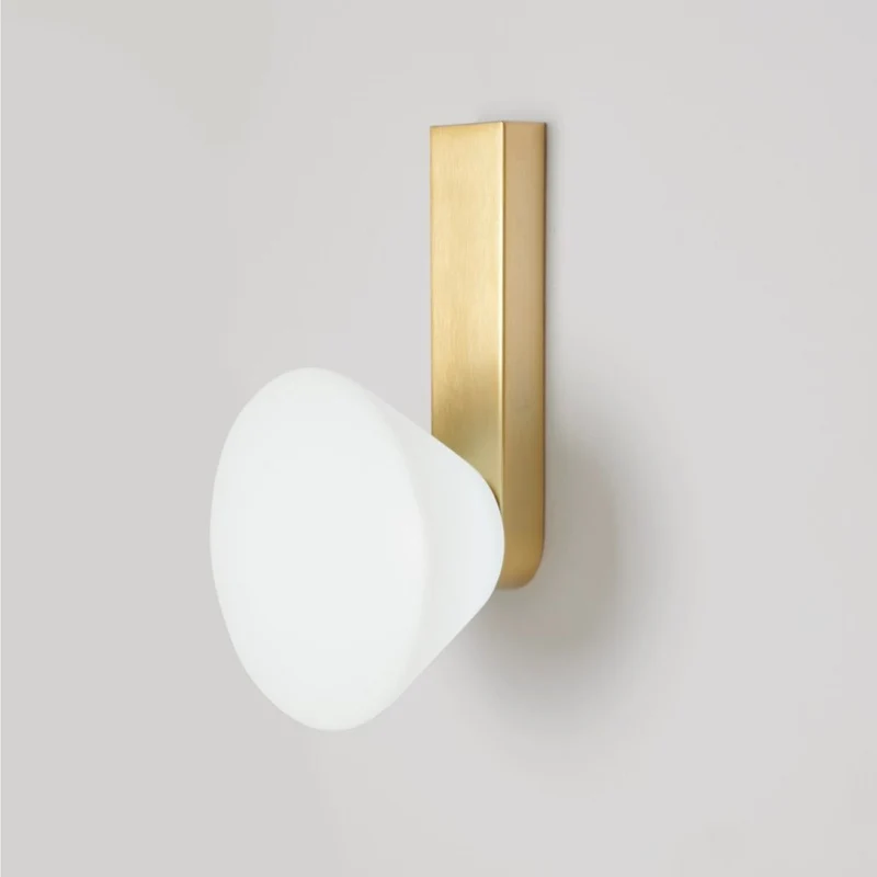 Applique da parete per interno oro led 1 luce bianco caldo