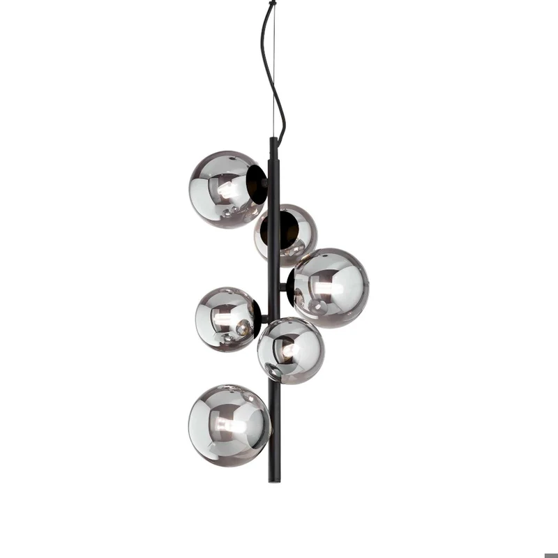 Lampadario stanza da letto in vetro fumee