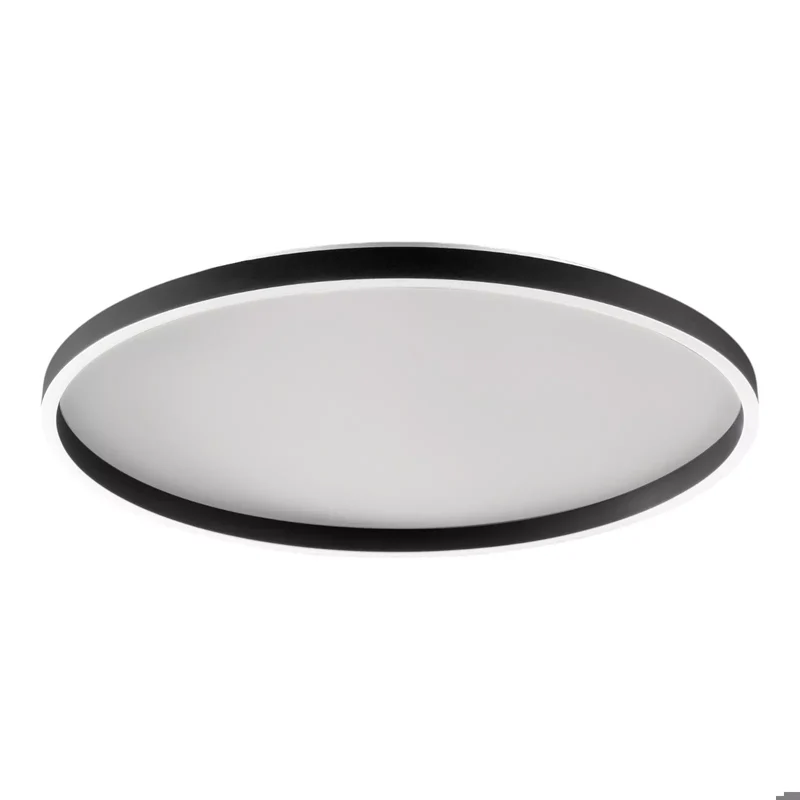 Plafoniera nera moderna 36w 3000k 4000k diametro 40cm