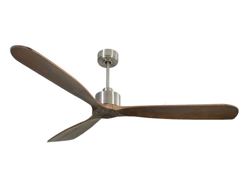Ventilatore da soffitto Reversibile Termostato Wifi Motore CC Tetti inclinati Telecomando Hypersilence Memoria FullWood