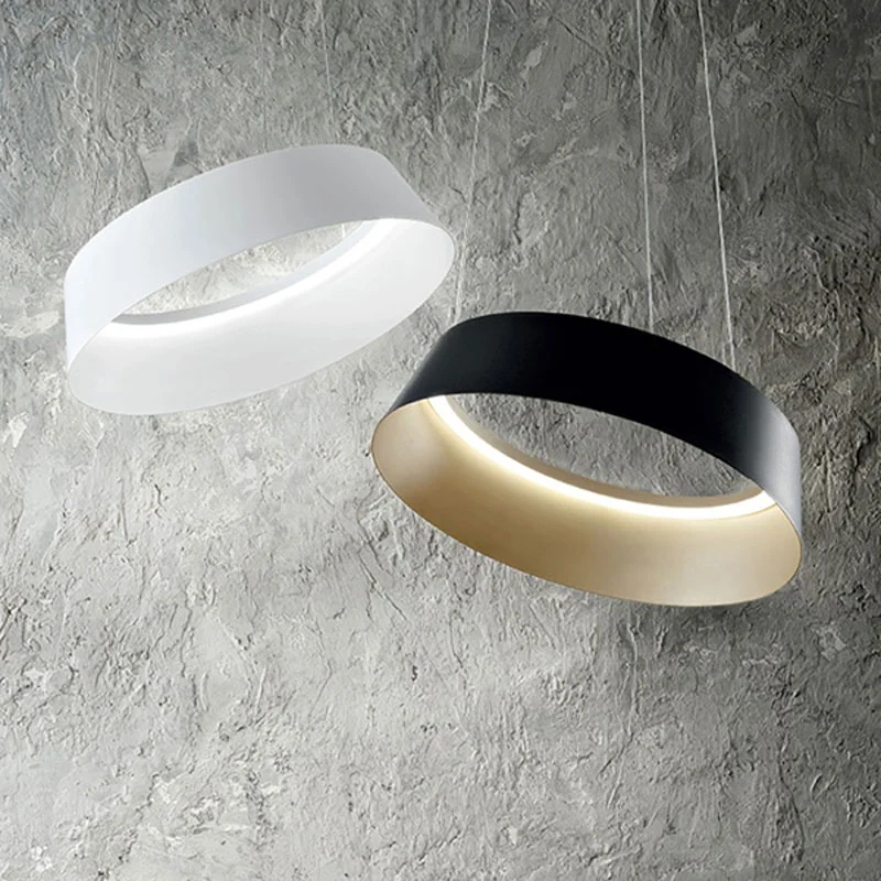 Lampadario moderno di design moderno a sospensione LED D. 54cm