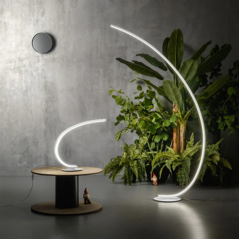 Lampada da terra design ad arco dimmerabile soggiorno camera da letto