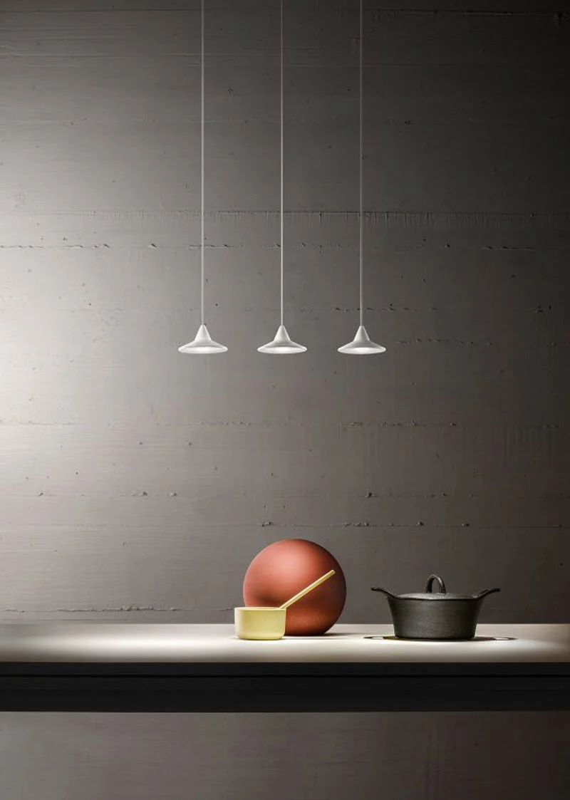 Lampadario da cucina per tavolo da pranzo bianco o nero LED 3000k