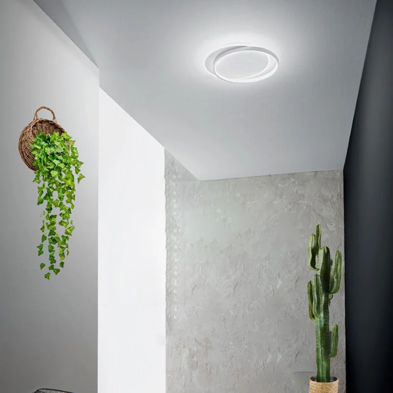 Plafoniera tonda luce led diretta da soffitto diametro 45cm e 55cm