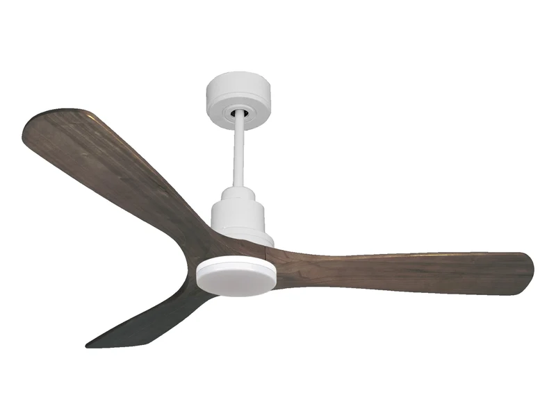 Ventilatore da soffitto Reversibile Termostato Dimmabile Wifi Motore CC Tetti inclinati Telecomando Luce a tre toni Hypersilence Memoria