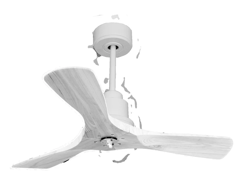 Ventilatore da soffitto Reversibile Termostato Dimmabile Wifi Motore CC Tetti inclinati Telecomando Luce a tre toni Hypersilence Memoria Shopify Vendible (AUTOMATICO)