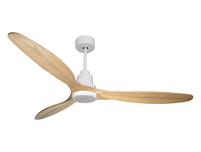 Ventilatore da soffitto Reversibile Termostato Dimmabile Wifi Motore CC Tetti inclinati Telecomando Luce a tre toni Hypersilence Memoria Shopify Vendible (AUTOMATICO)