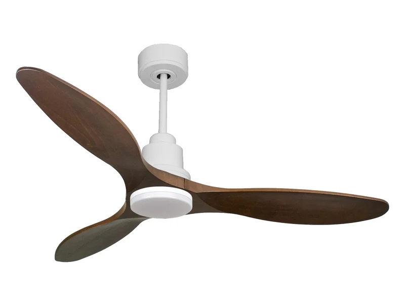 Ventilatore da soffitto Reversibile Termostato Dimmabile Wifi Motore CC Tetti inclinati Telecomando Luce a tre toni Hypersilence Memoria Shopify Vendible (AUTOMATICO)