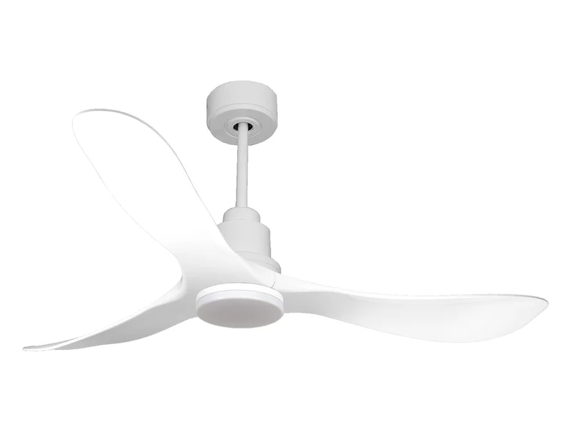 Ventilatore da soffitto Reversibile Termostato Dimmabile Wifi Motore CC Tetti inclinati Telecomando Luce a tre toni Hypersilence Memoria Shopify Vendible (AUTOMATICO)