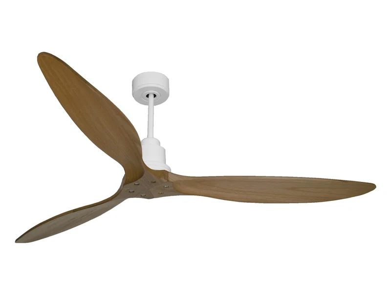 Ventilatore da soffitto Reversibile Termostato Wifi Motore CC Tetti inclinati Telecomando Hypersilence Memoria FullWood Shopify Vendible (AUTOMATICO)