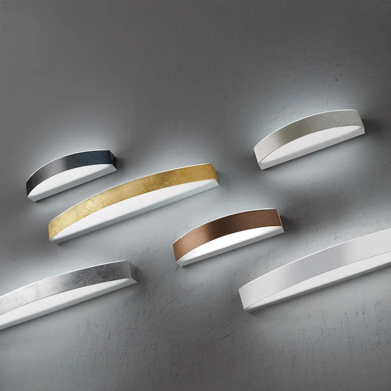 Applique led moderno biemissione in metallo 3000k 4000k 28cm