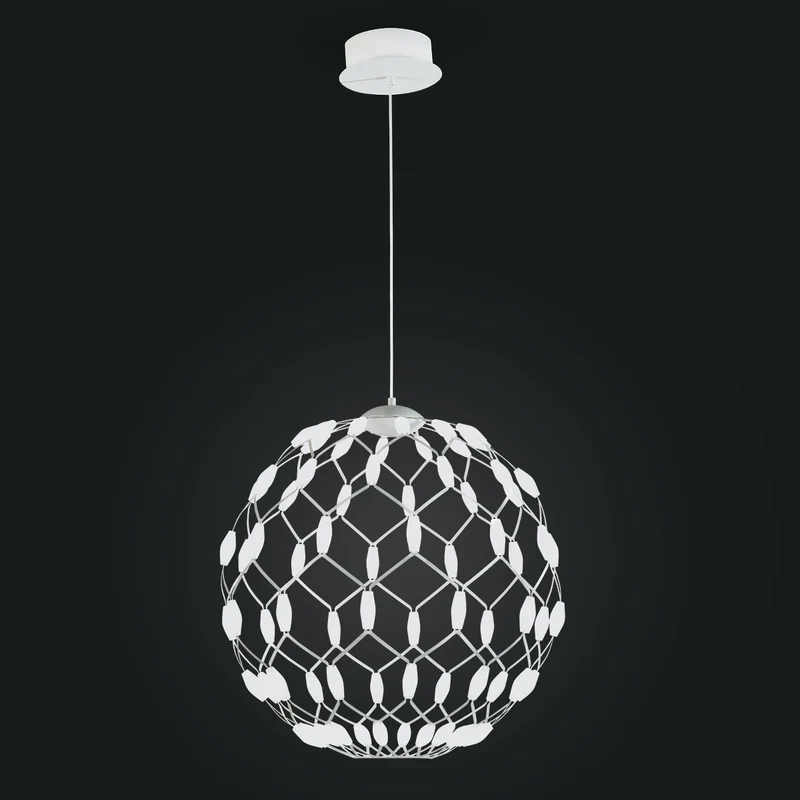 Lampadario moderno led metallo e metacrilato dimmerabile sospensione