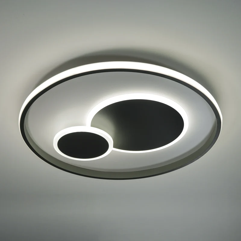 Plafoniera led 3000k e 4000k dal design moderno grigio antracite