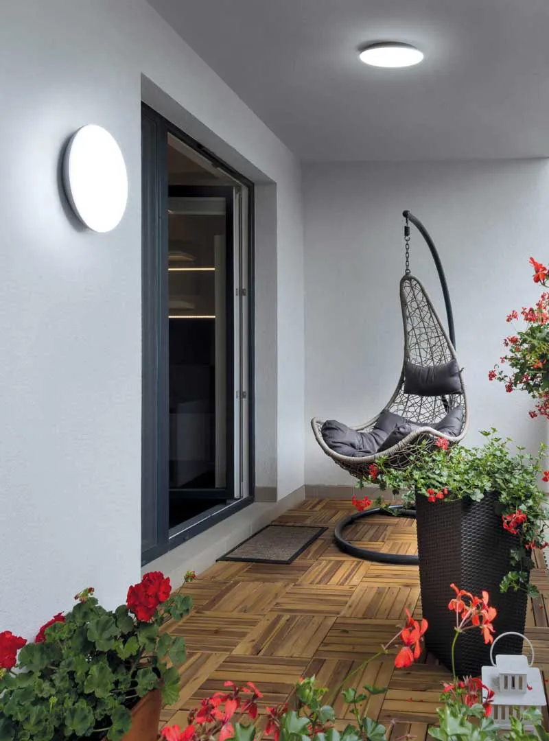 Linea Light plafoniera switch tonda ip54 led 3000k luce bianco caldo