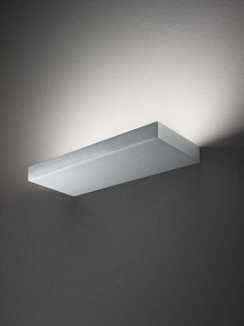 Linealight regolo applique led bianco marrone o alluminio