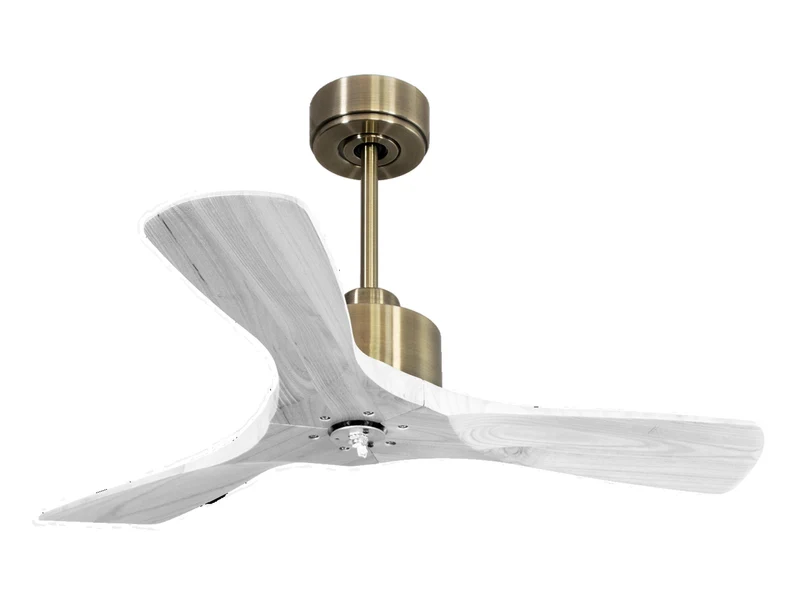Ventilatore da soffitto Reversibile Termostato Dimmabile Wifi Motore CC Tetti inclinati Telecomando Luce a tre toni Hypersilence Memoria Shopify Vendible (AUTOMATICO)