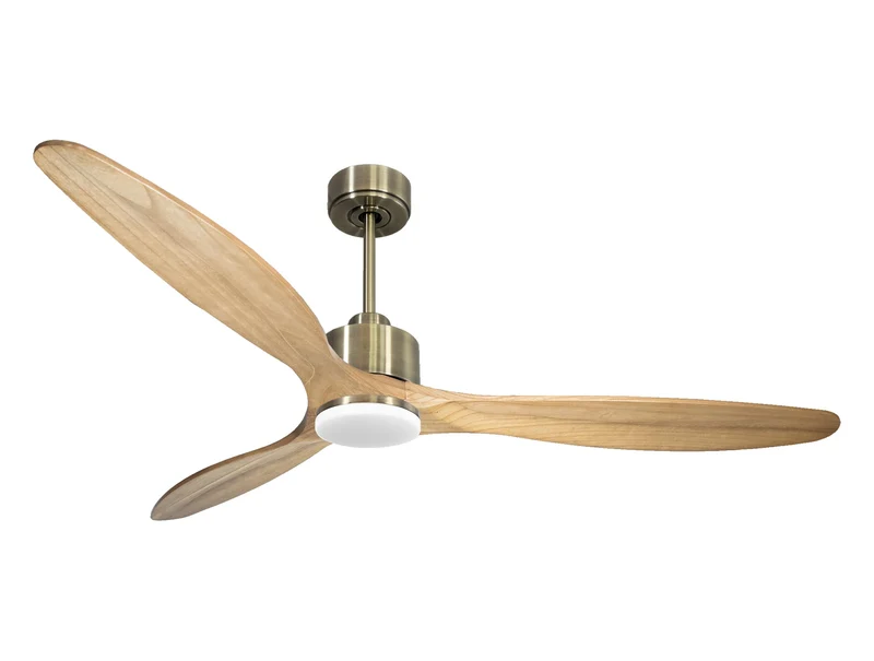 Ventilatore da soffitto Reversibile Termostato Dimmabile Wifi Motore CC Tetti inclinati Telecomando Luce a tre toni Hypersilence Memoria