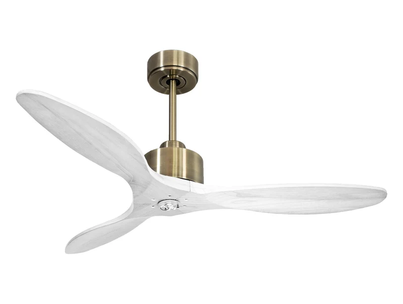 Ventilatore da soffitto Reversibile Termostato Dimmabile Wifi Motore CC Tetti inclinati Telecomando Luce a tre toni Hypersilence Memoria Shopify Vendible (AUTOMATICO)