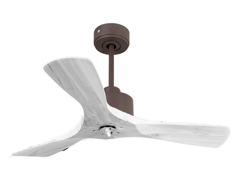 Ventilatore da soffitto Reversibile Termostato Dimmabile Wifi Motore CC Tetti inclinati Telecomando Luce a tre toni Hypersilence Memoria Shopify Vendible (AUTOMATICO)
