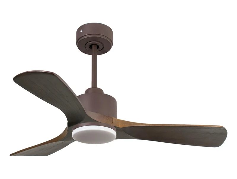 Ventilatore da soffitto Reversibile Termostato Dimmabile Wifi Motore CC Tetti inclinati Telecomando Luce a tre toni Hypersilence Memoria