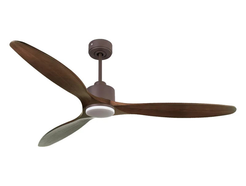 Ventilatore da soffitto Reversibile Termostato Dimmabile Wifi Motore CC Tetti inclinati Telecomando Luce a tre toni Hypersilence Memoria