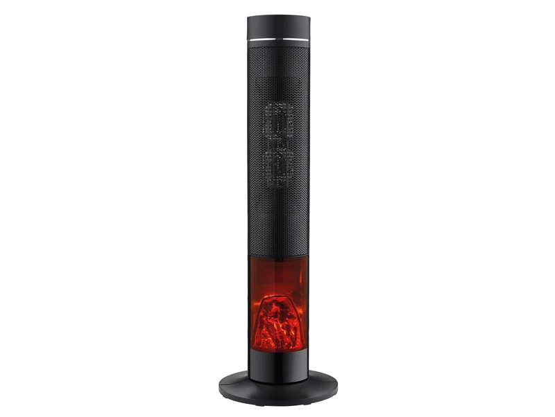 Riscaldatore a torre 2kW con effetto fuoco visivo