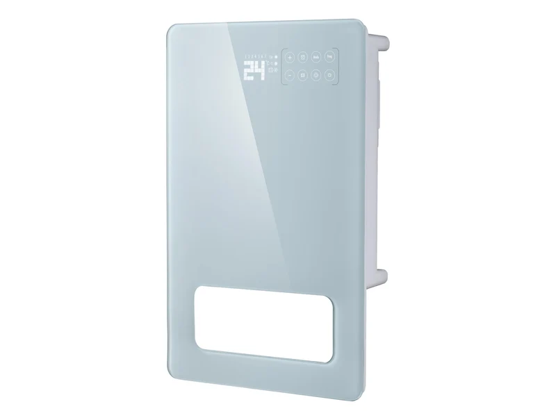 Scaldasalviette elettrico 2000W a basso consumo energetico con vetro temperato e display a LED