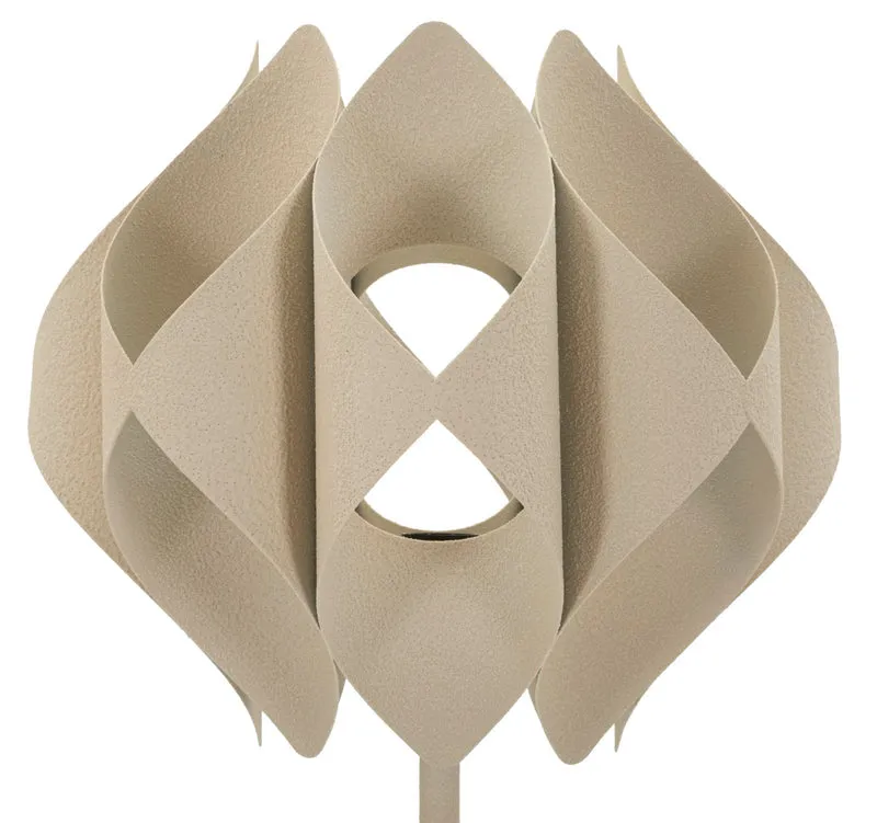 Lampada da Terra Space 39,5x39,5x155 cm in Ferro Crema