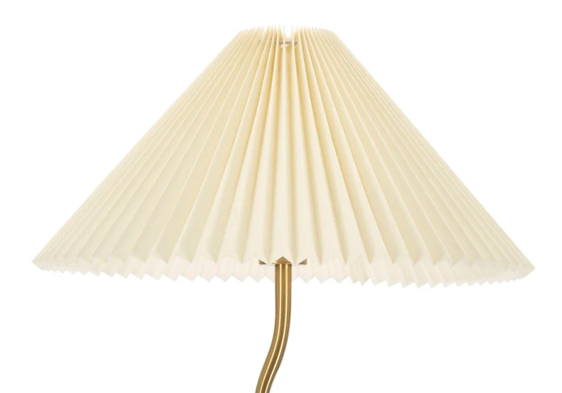 Lampada da Terra Closy Ø46x172 cm in Ferro e Plastica Nero e Oro