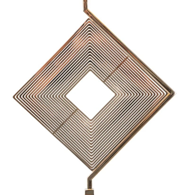 Lampada da Terra Move Ø40x161 cm in Ferro e Tessuto Oro e Bianco