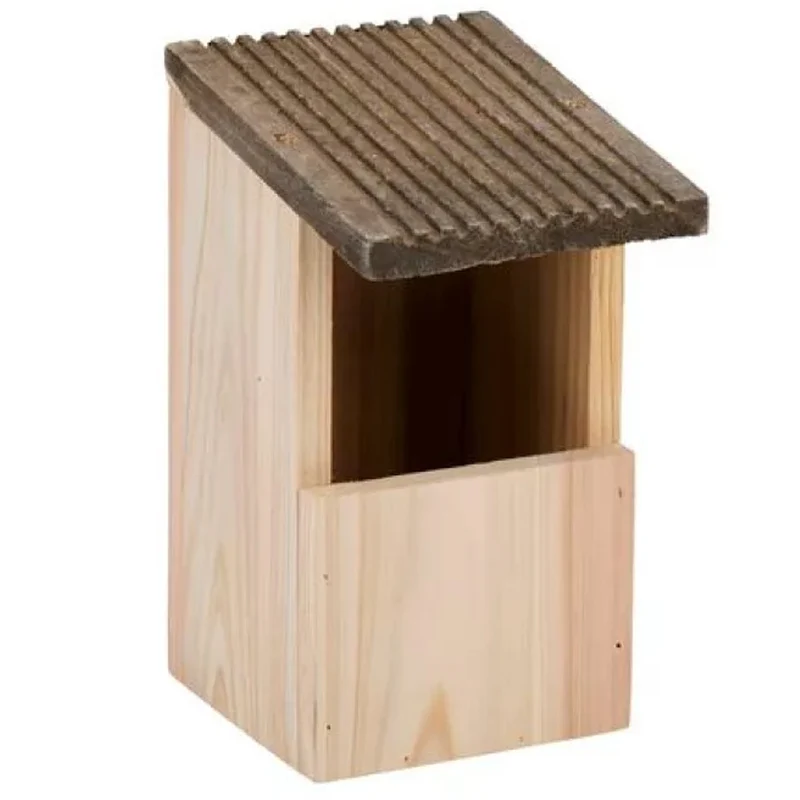 Casetta per Uccelli Nido Sospeso per Volatili Passeri 14x12x22 cm in Legno