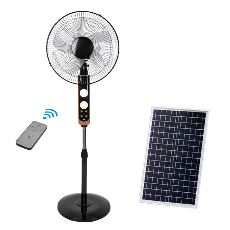 Ventilateur Sur Pied Solaire Télécommandé