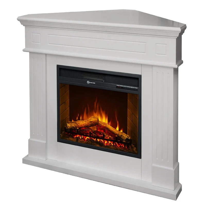 Camino Elettrico da Terra Ad Angolo 110x63x102 cm Ford Bianco