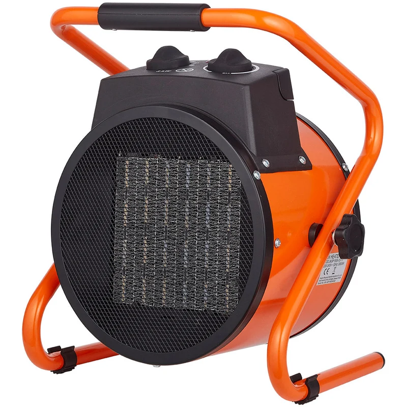Generatore di Aria Calda Riscaldatore Elettrico 3000W Qlima EFH6030 Arancione
