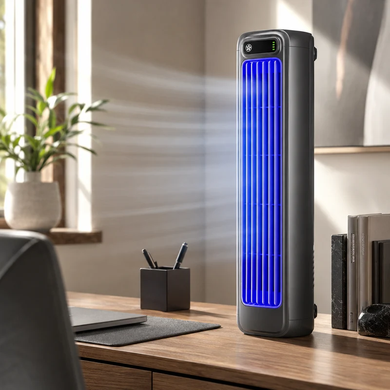 Mini Climatiseur Sans Fil 3-en-1 avec Refroidissement Rapide