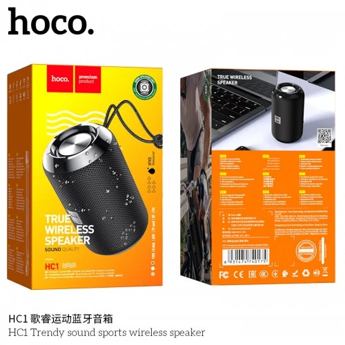 ALTOPARLANTE BLUETOOTH IMPERMEABILE TRENDY SOUND HC1 NERO