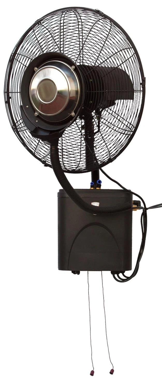 Ventilatore da Parete con Nebulizzatore ad Acqua Jessen o Fresh Nero