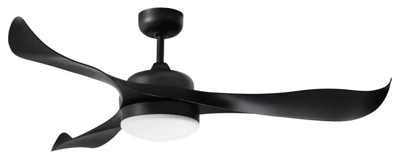 Ventilatore da Soffitto con 3 Pale e LED Ø130 cm 5 Velocità Martec Scorpion Nero