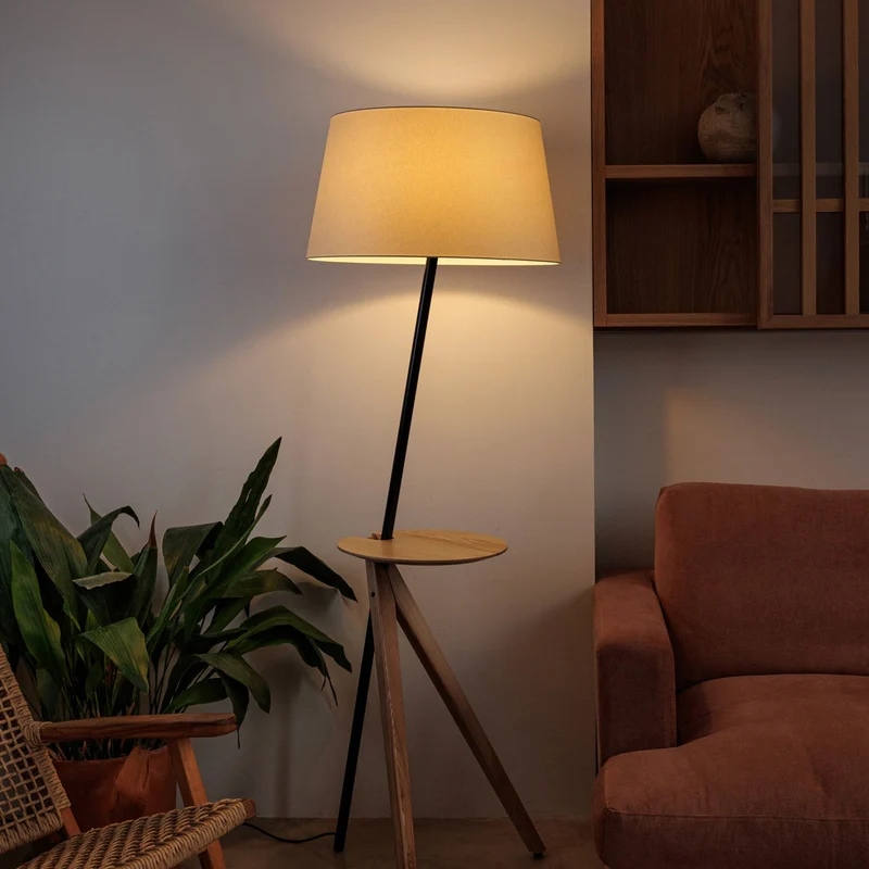 TREEWOOD TRAY Ash tree floor lamp