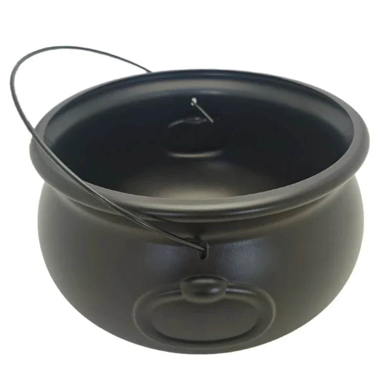 Halloween Witch's Cauldron Plastic Candy Holder for Decorations and Trick or Treat