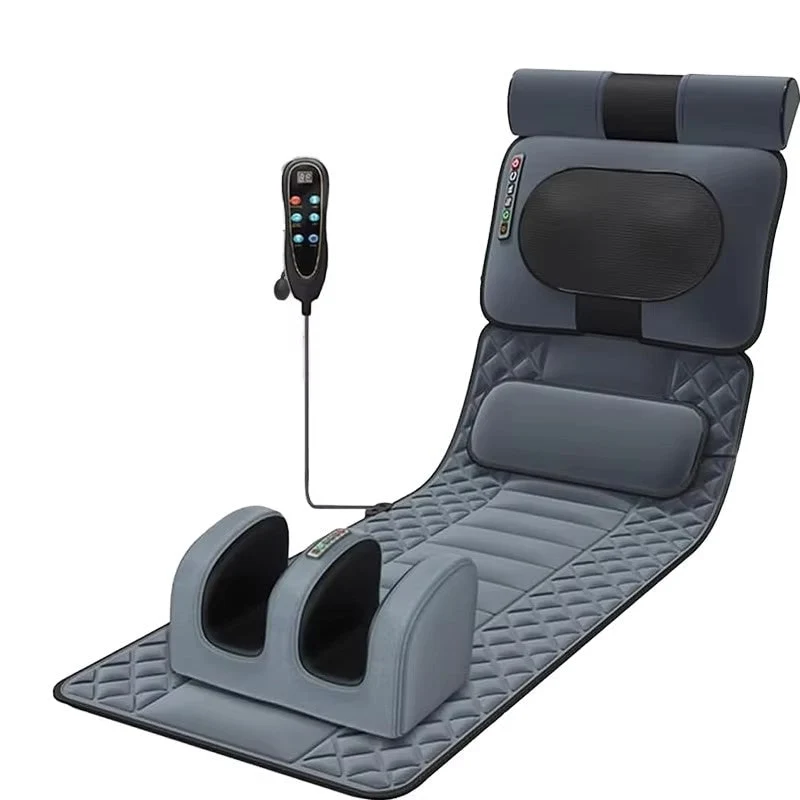 Heated Massage Mat for a Chair with Neck and Foot Massager, Foldable, Foot Massage