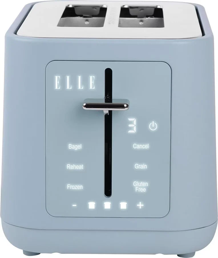 ELLE Panache Tostapane Digitale 2 Fette Blu – Display Touch e Tostatura di Precisione