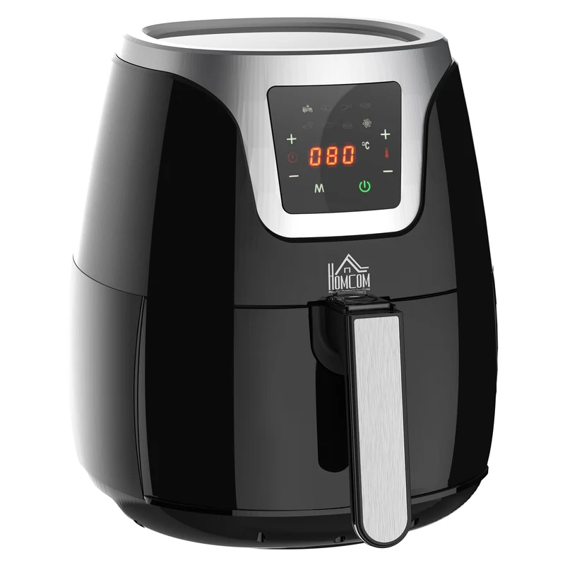 Friggitrice Elettrica ad Aria Calda 1500W Capacità 3,5L 34,5x28,1x30,6 cm Nera