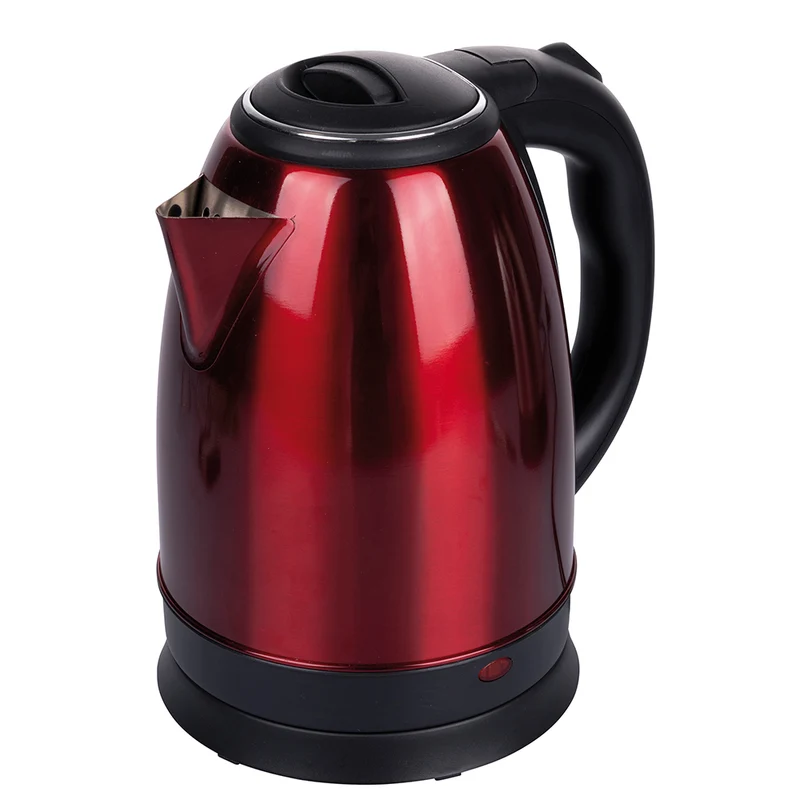 Bollitore Elettrico 1,8 Litri 1800W Kooper in Acciaio Rosso